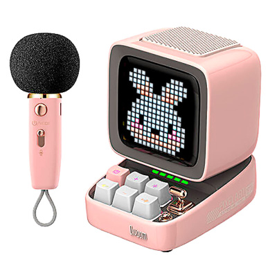 Портативная колонка Ditoo 5M с микрофоном Divoom 90100058250 розовая 1